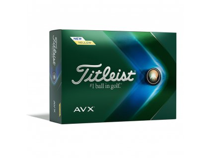 TITLEIST AVX golfové míčky - žluté (12 ks)