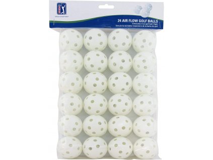 PGA Tour Airflow plastové míče bílé 24 ks