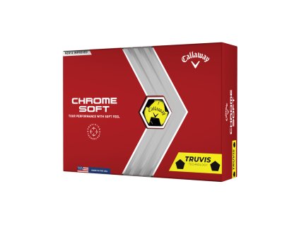 CALLAWAY Chrome Soft Truvis golfové míčky žluto-černé (12 ks)