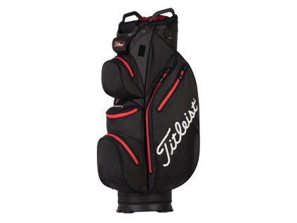 TITLEIST 14 Sta Dry cart bag černo-červený