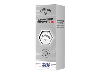 CALLAWAY Chrome Soft X LS Triple Track golfové míčky (3 ks)