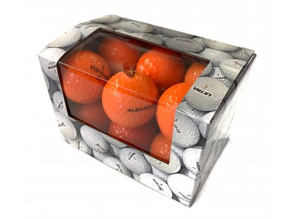 Mix značek hrané míčky v krabičce oranžové - kvalita A/B (12ks)