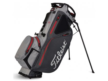 TITLEIST Hybrid 14 Sta Dry stand bag šedo-červený