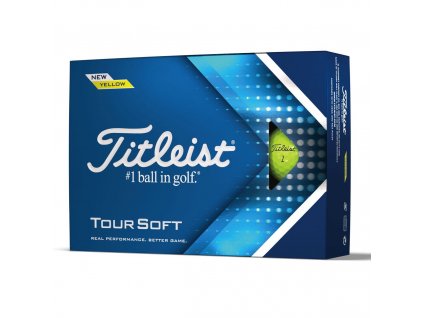 TITLEIST Tour Soft golfové míčky - žluté (12 ks)