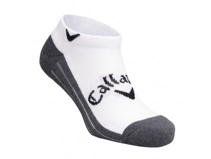 CALLAWAY Tour Optidri Low 2 pánské ponožky bílo-šedé