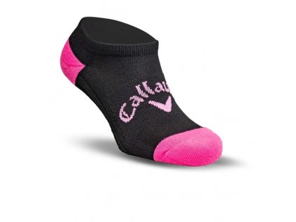 CALLAWAY Tour Optidri Low 2 dámské ponožky černo-růžové