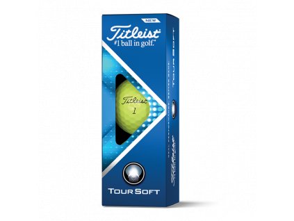 TITLEIST Tour Soft golfové míčky - žluté (3 ks)