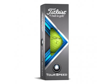 TITLEIST Tour Speed golfové míčky - žluté (3 ks)
