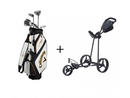 CALLAWAY Warbird 21 pánský set + vozík BIG MAX TI Lite