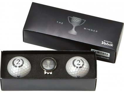 VOLVIK Champion Box Silver dárkové balení golfových míčků