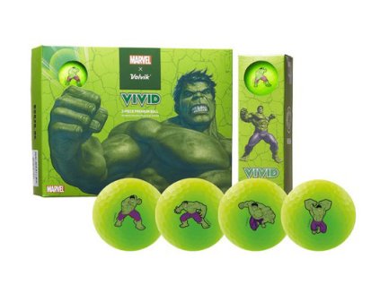 VOLVIK MARVEL dárkové balení míčků - Hulk (12 ks)