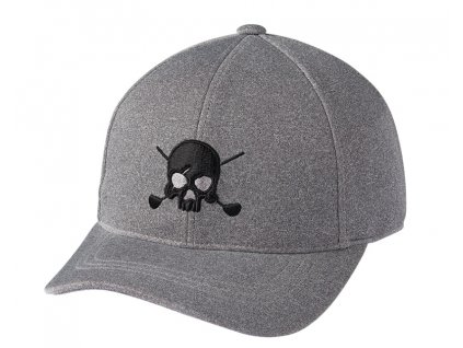 VOLVIK Skull Basic kšiltovka šedá