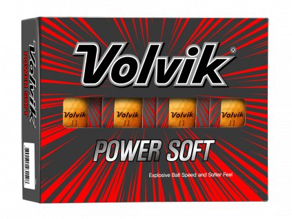 VOLVIK Power Soft golfové míčky - oranžové (12 ks)