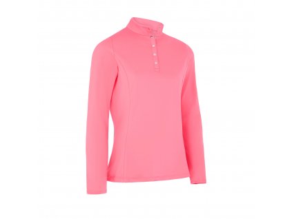 CALLAWAY Thermal Longsleeve Fleece Back Jersey dámské tričko růžové