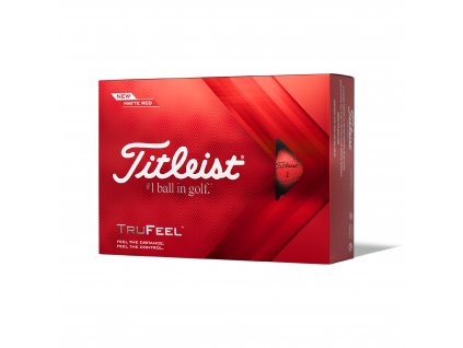 TITLEIST TruFeel golfové míčky - červené (12 ks)