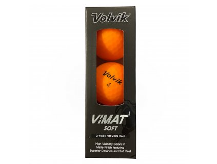 VOLVIK Vimat Soft golfové míčky - oranžové (3 ks)