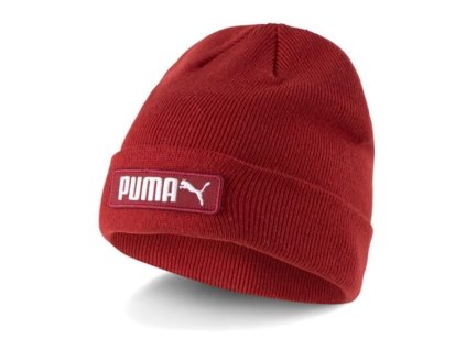 PUMA Classic Cuff pánská zimní čepice červená