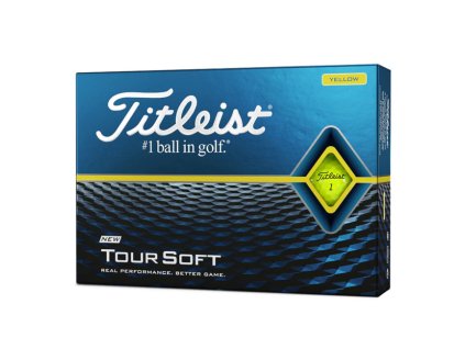 TITLEIST Tour Soft pánské golfové míčky žluté-dozen