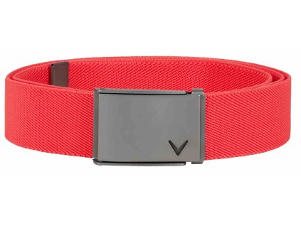 CALLAWAY Stretch webbed pánský pásek červeno-růžový
