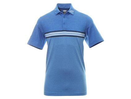 CALLAWAY Heathered Chest Stripe pánské tričko modré