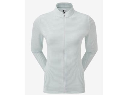 FOOTJOY Full-Zip Liwi Jersey Tonal Stripe dámská mikina modro-bílá
