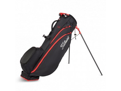 TITLEIST Players 4 Carbon stand bag černo-červený