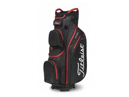 TITLEIST 14 Sta Dry cart bag černo-červený