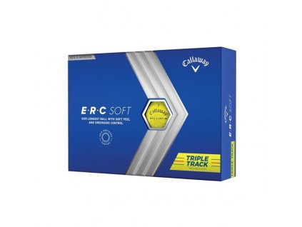 CALLAWAY ERC Soft Triple Track golfové míčky - žluté (12 ks)