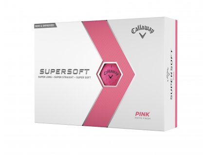 CALLAWAY Supersoft Matte golfové míčky - růžové (12 ks)