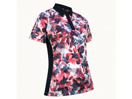 CALLAWAY Short Sleeve Floral dámské tričko růžovo-modré