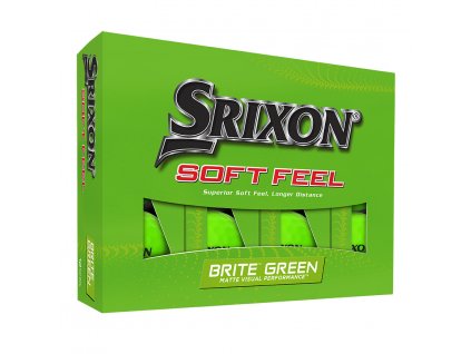 SRIXON Soft Feel 13 golfové míčky - zelené (12 ks)