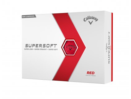 CALLAWAY Supersoft Matte golfové míčky - červené (12 ks)