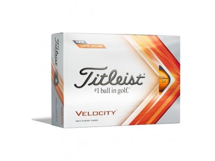 TITLEIST Velocity golfové míčky - oranžové (12 ks)