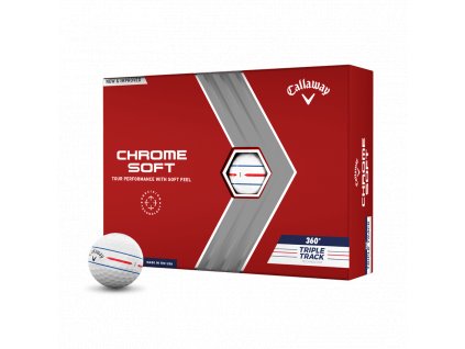 CALLAWAY Chrome Soft 360° Triple Track golfové míčky (12 ks)