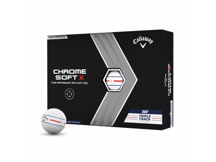 CALLAWAY Chrome Soft X 360° Triple Track golfové míčky (12 ks)