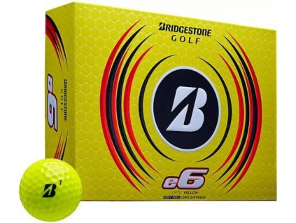 BRIDGESTONE e6 golfové míčky - žluté (12 ks)
