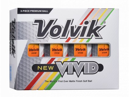 VOLVIK Vivid golfové míčky - oranžové (12 ks)