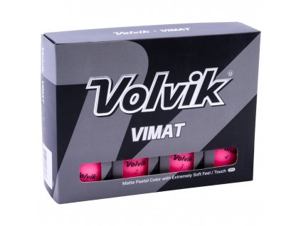 VOLVIK Vimat Soft golfové míčky - růžové (12 ks)