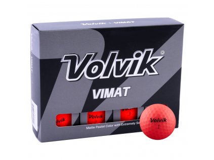 VOLVIK Vimat Soft golfové míčky - červené (12 ks)