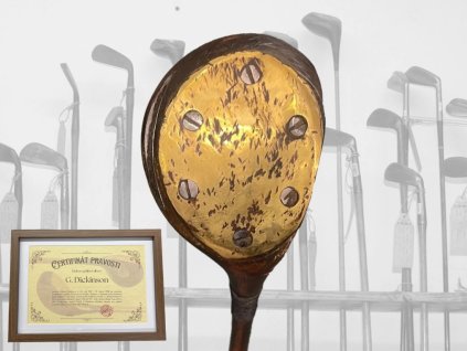 Historické golfové dřevo Dickinson.