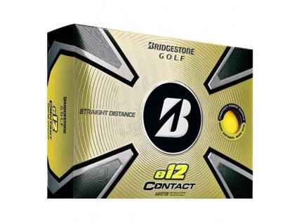 BRIDGESTONE e12 Contact 23 golfové míčky - žluté (12 ks)