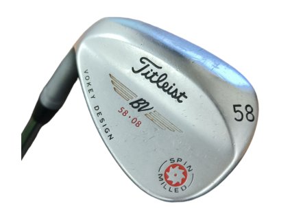 Titleist Vokey Design Spin Milled wedge 58°08° na levou stranu