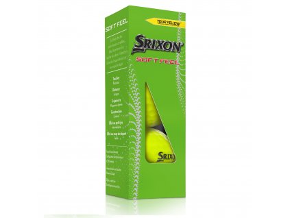 SRIXON Soft Feel 13 golfové míčky - žluté (3 ks)