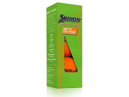 SRIXON Soft Feel 13 golfové míčky - oranžové (3 ks)