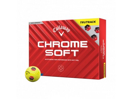 CALLAWAY Chrome Soft 24 Tru Track golfové míčky žluté (12 ks)