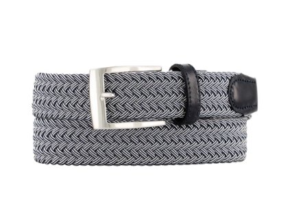 ALBERTO Multicolor pánský pásek modro-bílý