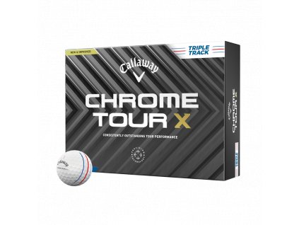 CALLAWAY Chrome Tour X Triple Track golfové míčky (12 ks)
