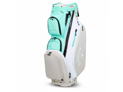 CALLAWAY Org 14 cart bag zeleno-bílo-stříbrný