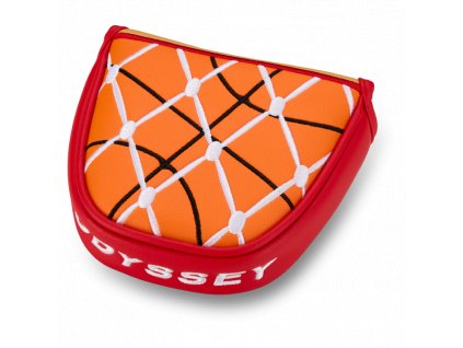 ODYSSEY headcover Basketball je kryt na hlavy putteru typu Mallet.