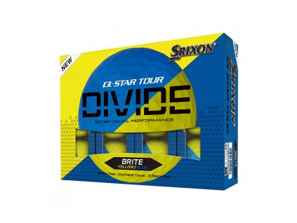 SRIXON Q-Star Tour Divide 2 golfové míčky žluto-modré (12 ks)